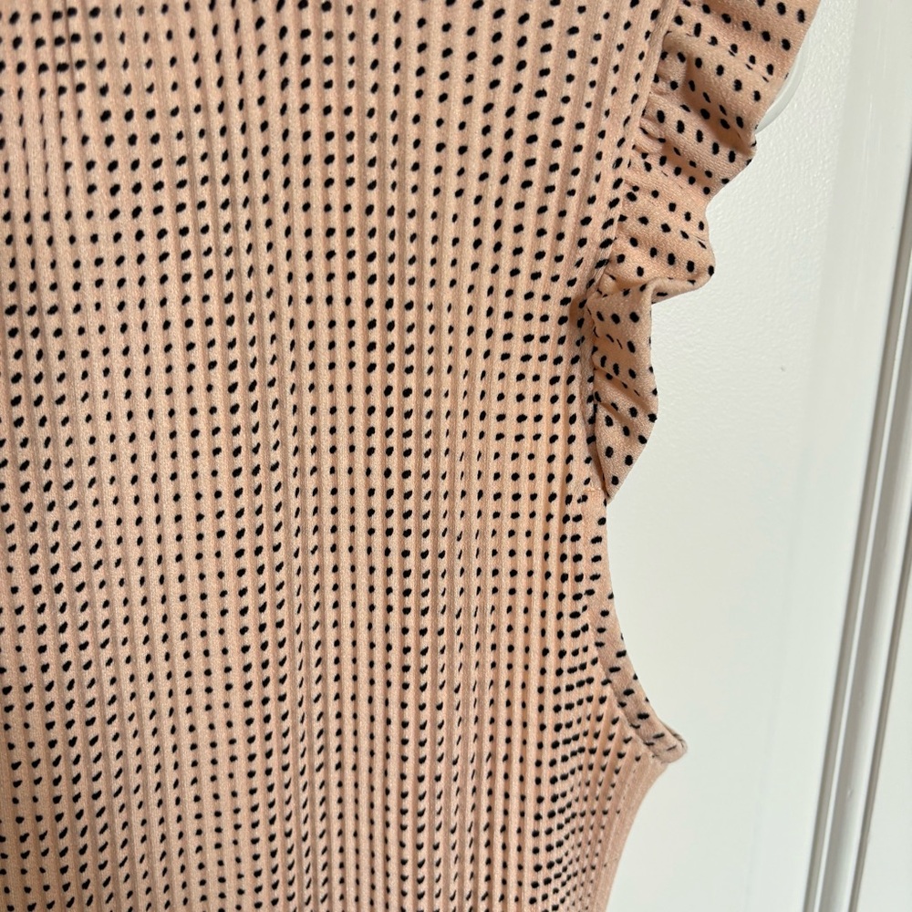Adrianna Pappell Ribbed Sleveless Blouse Office Dressy Business wear Top - Picture 12 of 12
